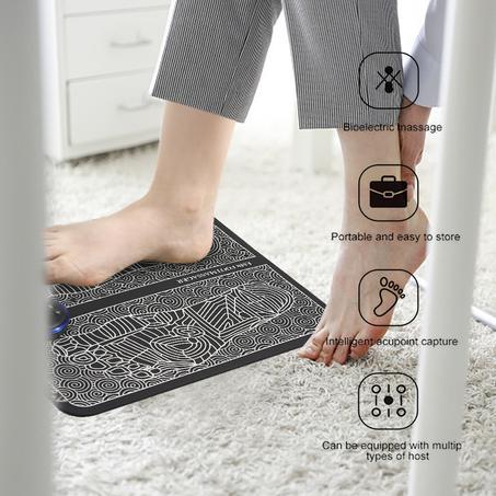 Tapis de Massage électrique pour les pieds, pliable et Portable