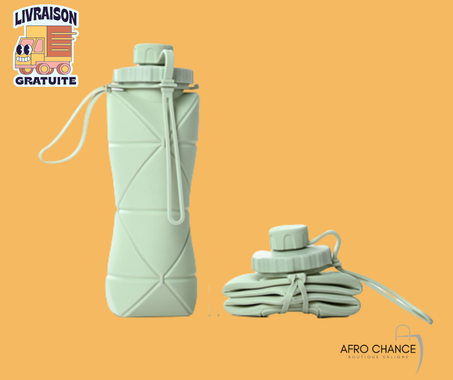 Bouteille d'Eau Pliante en Silicone de 600ml