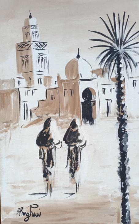روح المغرب على القماش
