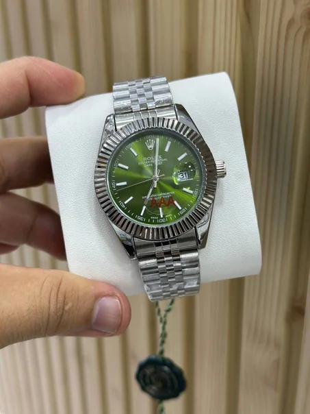 ROLEX DATE JUST OLIVE GREEN