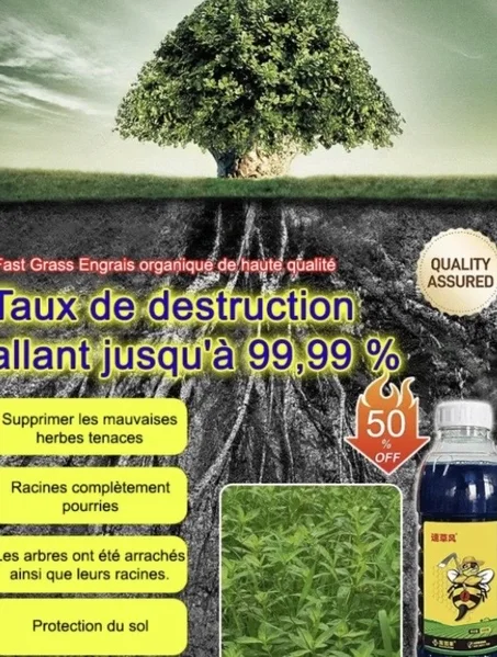 Herbicide pour racines mortes et racines pourries