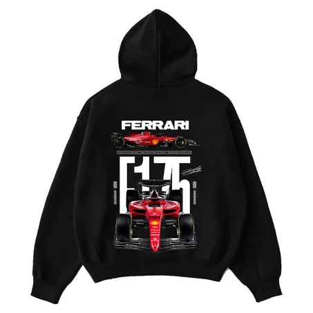 FERRARI BLACK EDITION E175 FORMULA ONE  HOODIE OVERSIZE