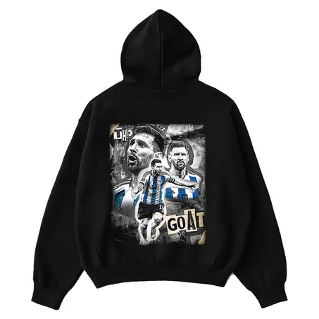 Messi Argentina World Cup Hoodie  هودي قطن فاخر، راحة وأسلوب متميز