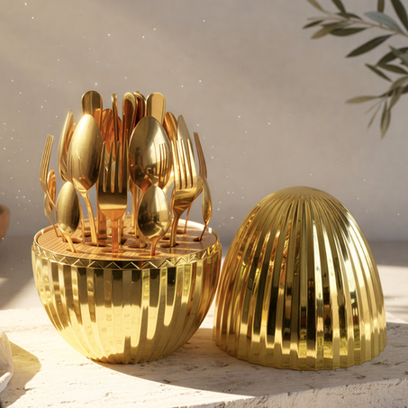 منظم الأدوات الذهبي ( INOX اينوكس )