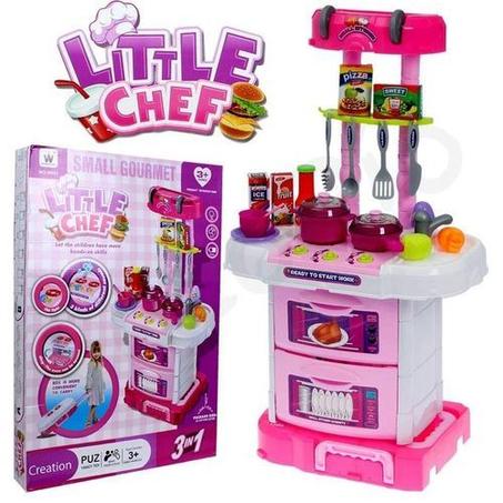 Jeu de cuisine Little Chef Jeu de cuisine 3 en 1 pour filles
