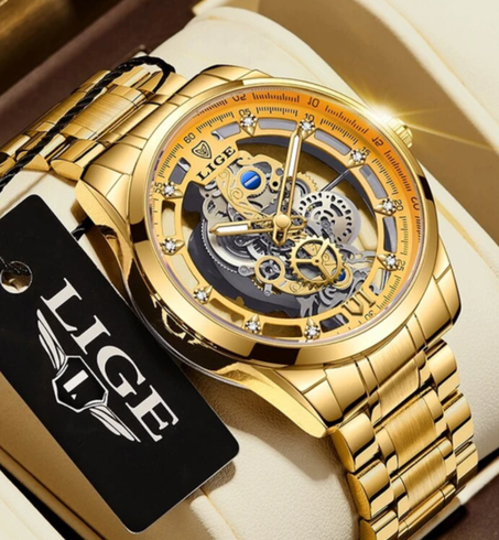 ساعة الهيكل الذهبية