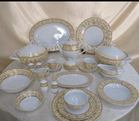 طقم أواني فاخر – لمائدة راقية تضيف لمسة من الفخامة! 128  قطعة