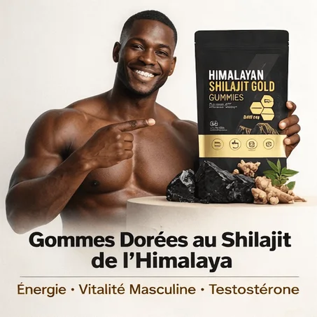 Les gommes dorées Shilajit de l'himalaya améliorent l'immunité