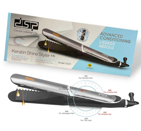 جهاز تمليس الشعر DSP Professional Keratin Shine Styler