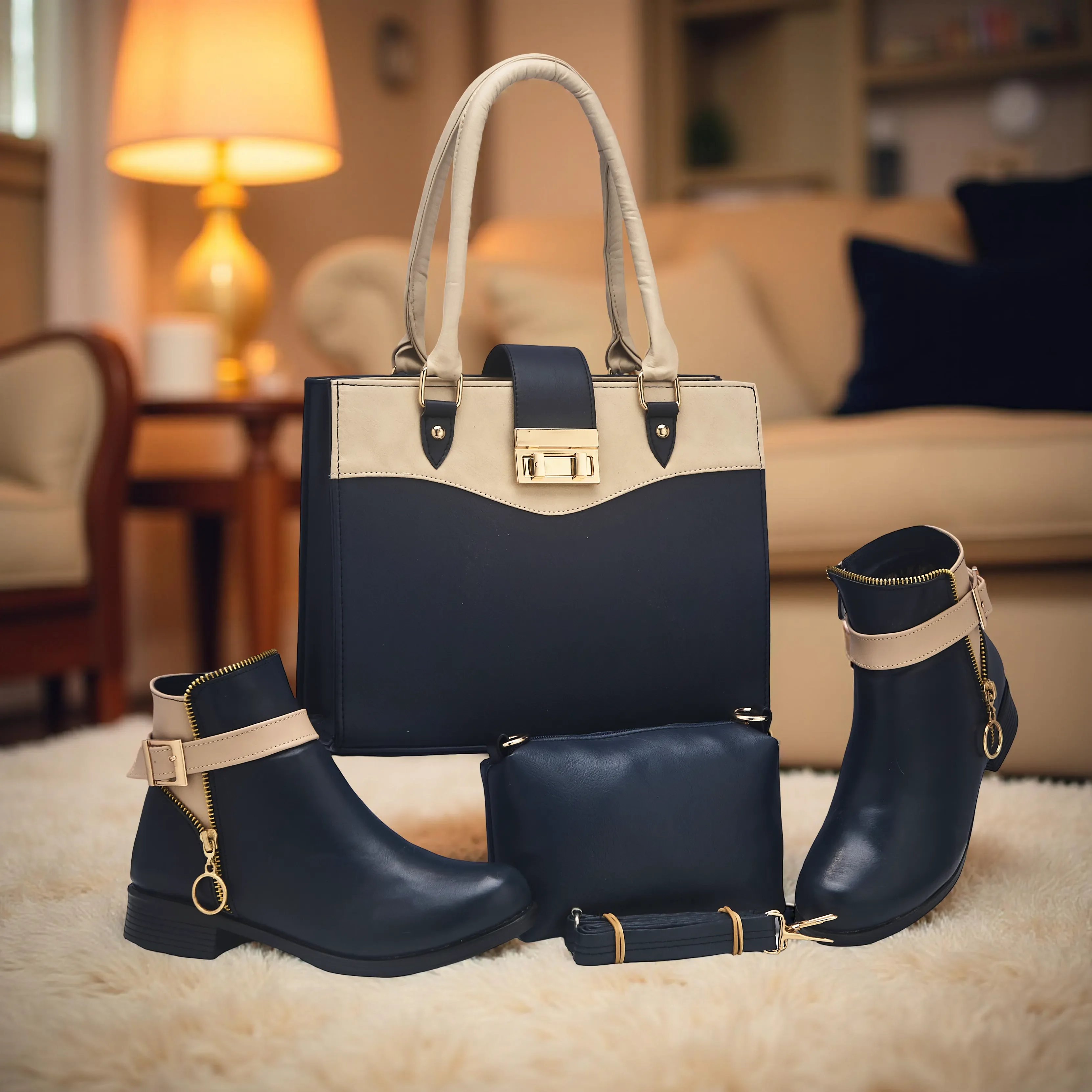 ✨ حقيبة عصرية  TED BAKER 👜 +  لاتروس + حذاء بوت