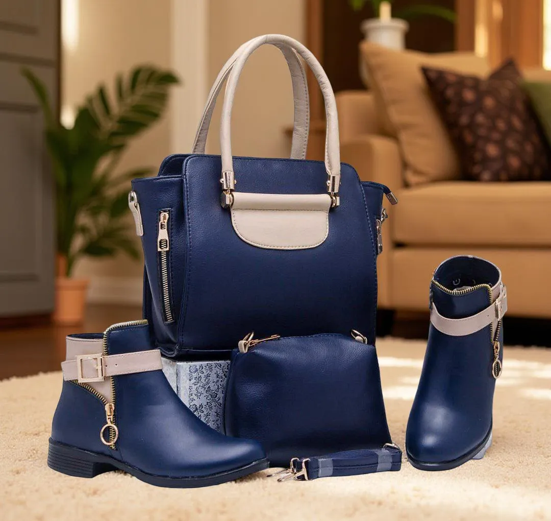 ✨ حقيبة عصرية 👜 + بوت ستايل 👢 + لاتروس