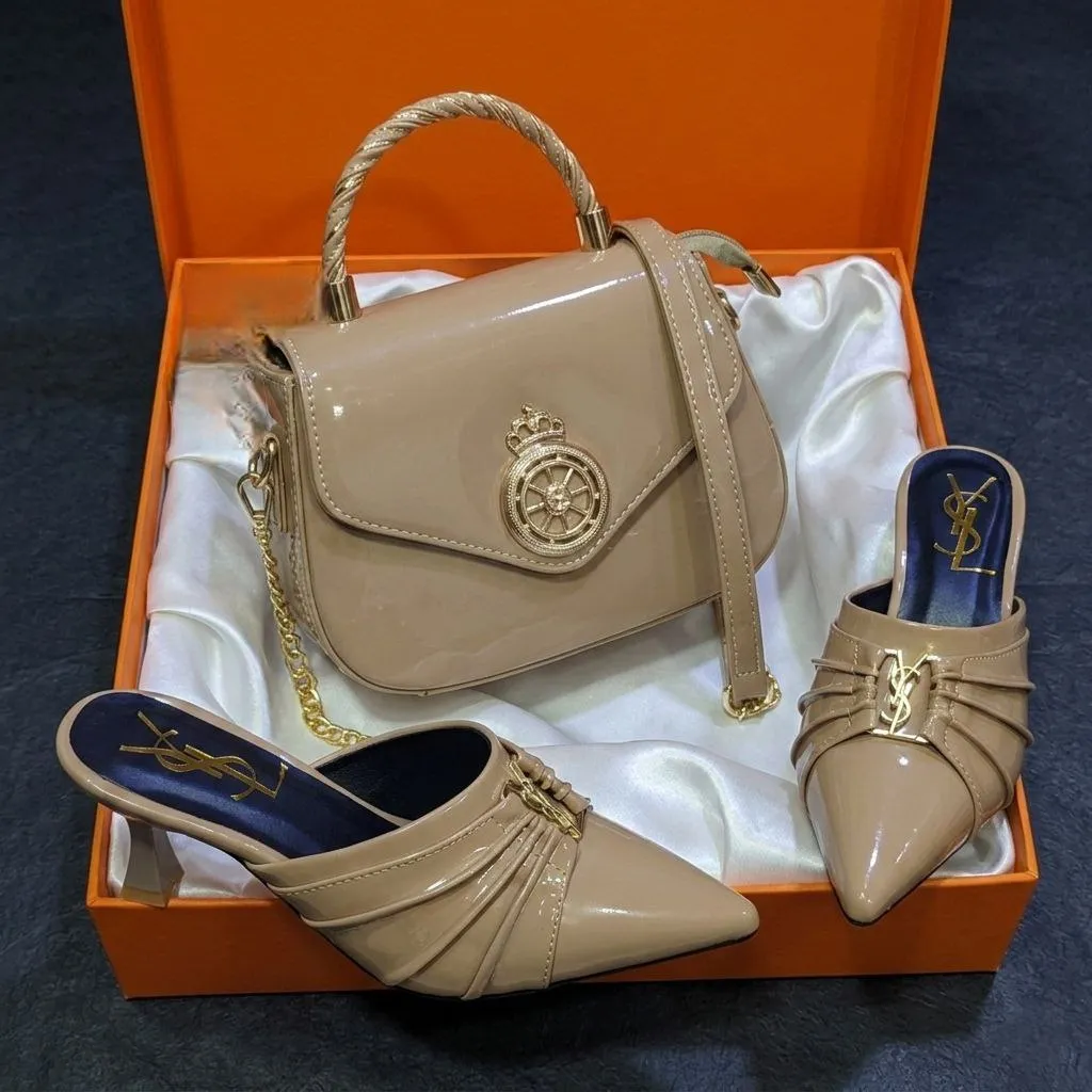 Ensemble Élégant Sac à Main & Sandales Femme – Style Chic