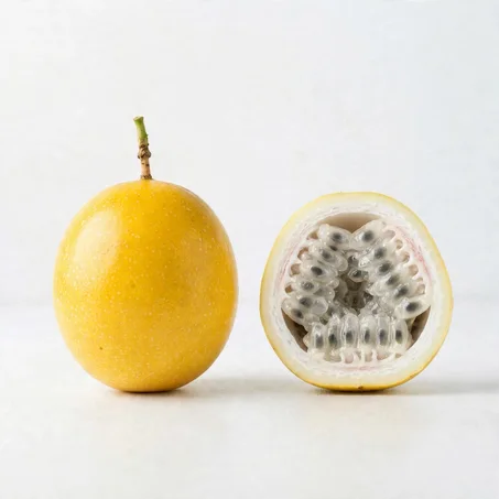 Fruit de la Passion Jaune à Chair Blanche - Variété Rare et Sucrée