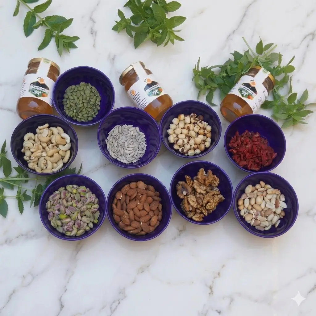 مكسرات BeeNut بعسل البرتقال الحر