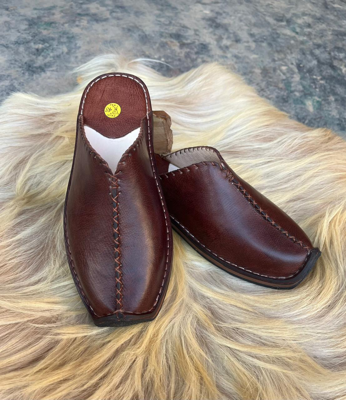 Handmade Leather Slippers for men