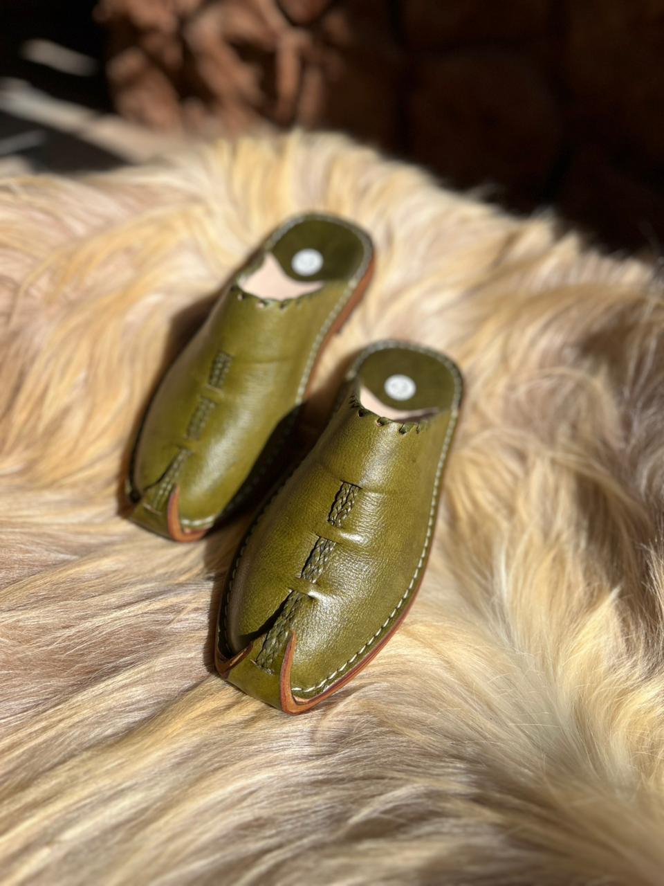 Handmade Leather Slippers for men