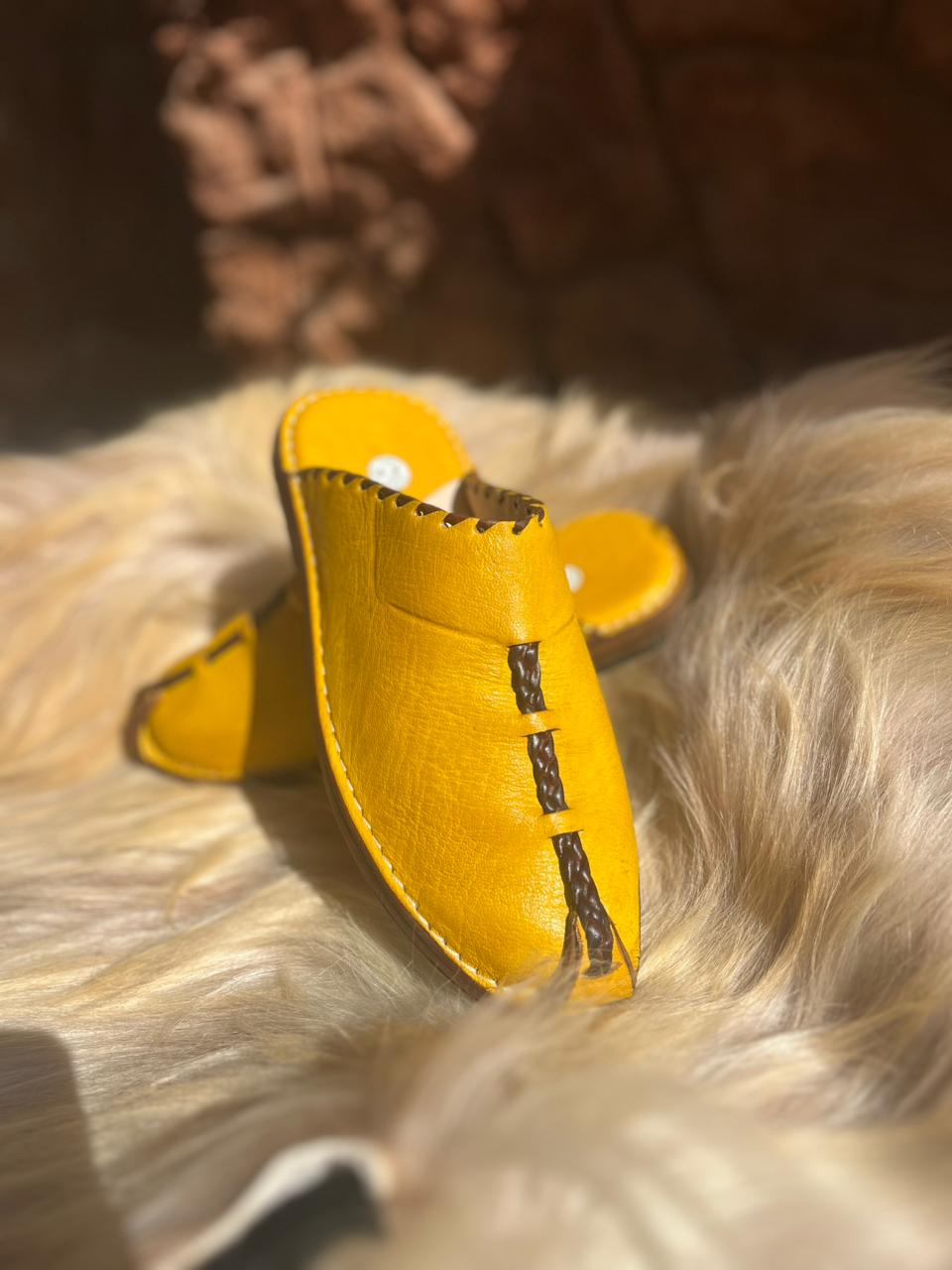 Handmade Leather Slippers for men