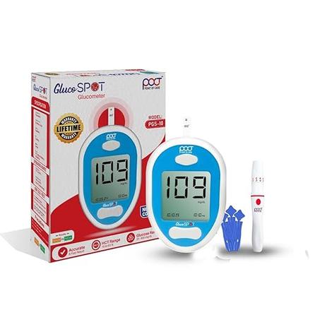 Glucómetro POCT Gluco SPOT Prueba simple y precisa con 25 tiras