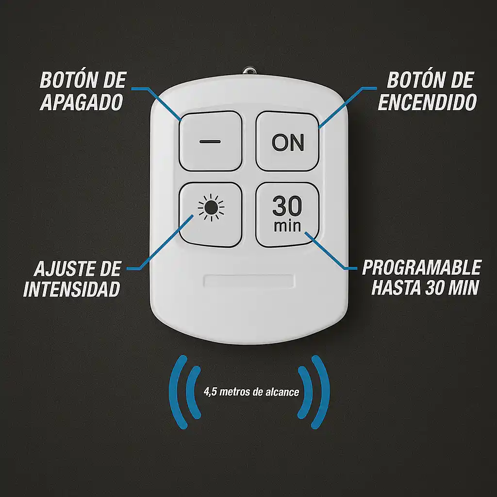 RemoLuz Pro™💡☀️: Set de 3 Luces led con Control Remoto