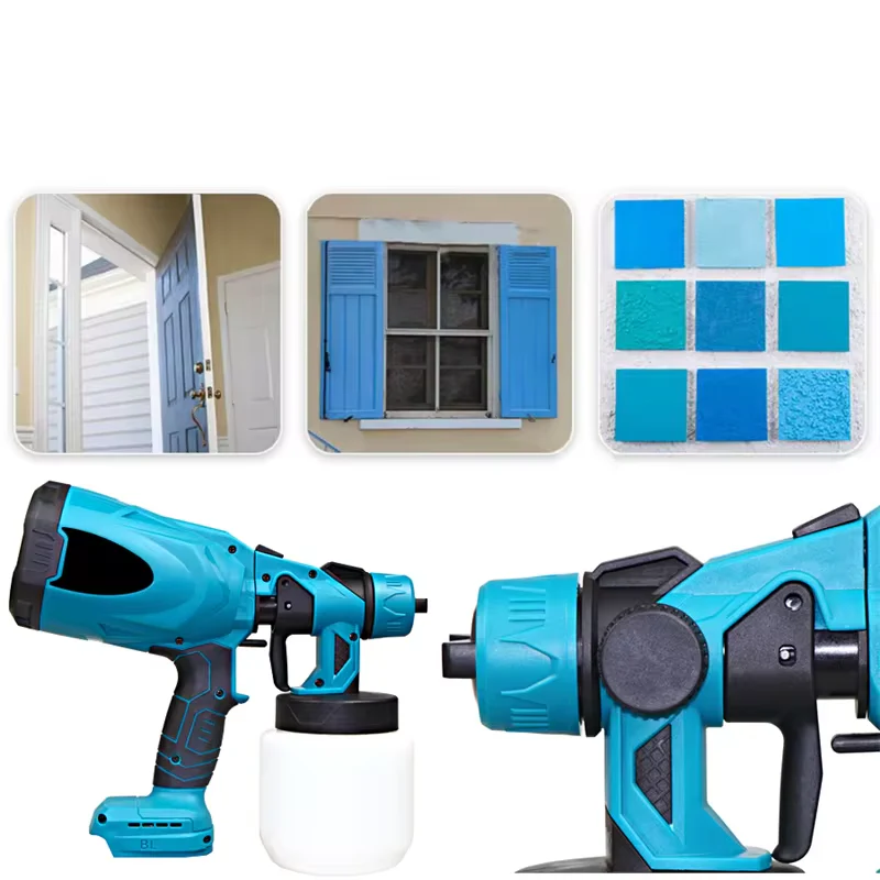 PintaJet™ : Pistola de Pintura Inalámbrica de Alto Poder con 2 Baterías
