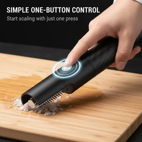 Outil rechargeable et automatique pour écailler les poissons
