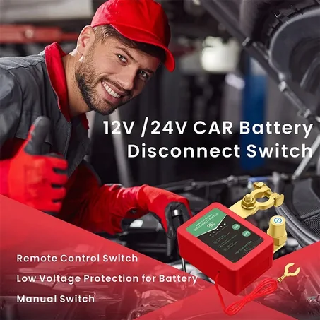 12V/24V Remote Control Car Battery Disconnect Switch | Anti-theft & energy-saving design