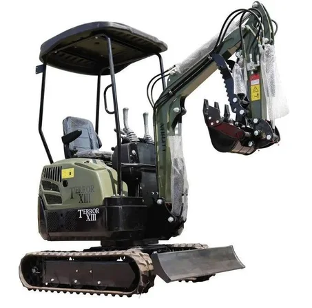 TYPHON TERROR XIII Mini Excavator – 1.3 Ton Trench Digger with Canopy, Hydraulic Thumb Clip, 13.5hp B&amp;S Engine USA - TYPHON