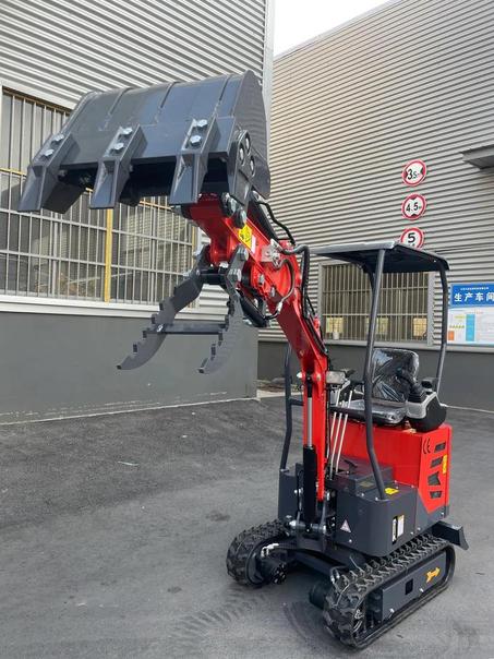 AGT Updated Model 1 Ton Mini Small Excavator, With Hydraulic Thumb and Pilot System ,Dual Display and Swing Boom For Sale | AGT-DM12X-PLUS - AGT Industrial