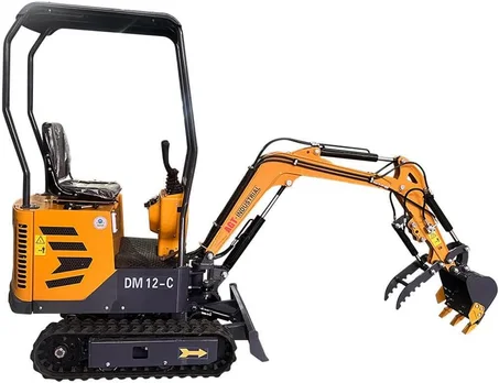 AGT 13.5 HP B&amp;S 1-ton Mini &amp; Small Excavator Micro Crawler Digger, Gasoline, With Thumb Clip For Sale | AGT-QH12 - AGT Industrial