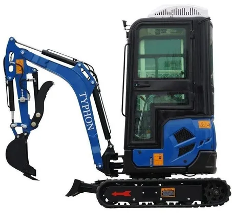 2025 4000 lb TYPHON TERROR XVII Cabin Mini Excavator Rubber Track with Kubota D902 Diesel Engine - TYPHON
