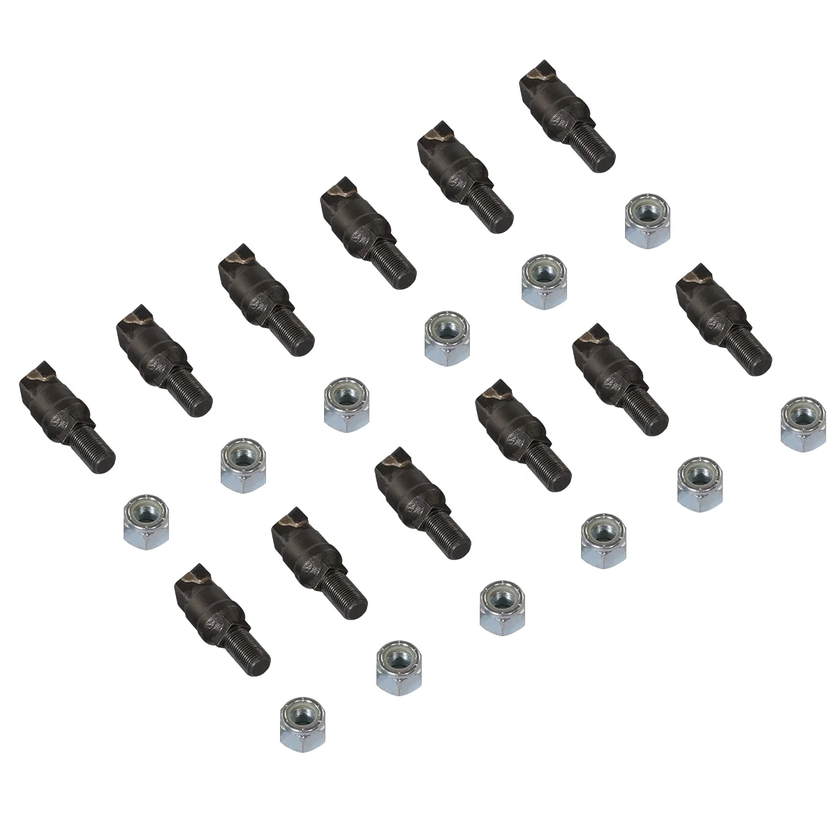 ( 1 Pack / 12 Pcs ) Teeth and Nut for Stump Grinder SG24; SG61, 1 Pack 12 teeth (SKU: 150151;150151G;150501)