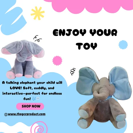 🐘✨ الفيل الناطق الذي سيصبح صديق طفلك المفضل! 🎶💬 اطلبه الآن قبل نفاد الكمية! ✅🚀