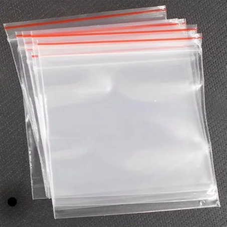 Sachet plastique zip transparent 8cm/12cm
