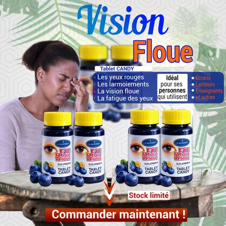 1 ACHETE=1 OFFERT ;REMEDE NATURELLE POUR  PREVENIR ET VOUS AIDER A SE DEBARRASSER: DE LA FATIGUE OCULAIRE, VISION FLOUE; CATARACTE; GLUCOME...