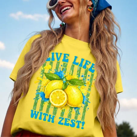 T-shirt Live Life With Zest