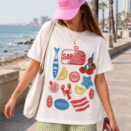 T-shirt Méditerranée Pop