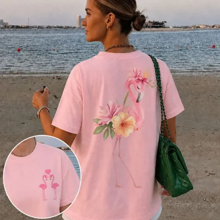 T-shirt Flamingo Tropical