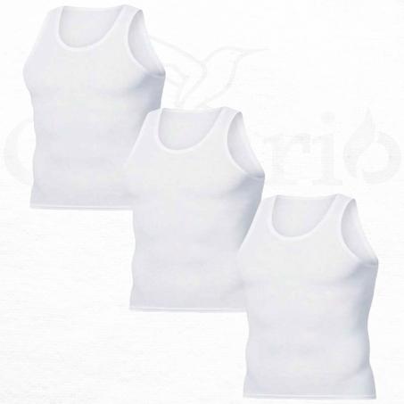 3 débardeur Cotton Basics (Blanc)