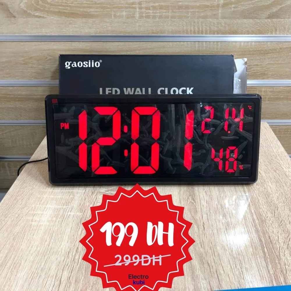 🕒 ساعة حائط LED رقمية
