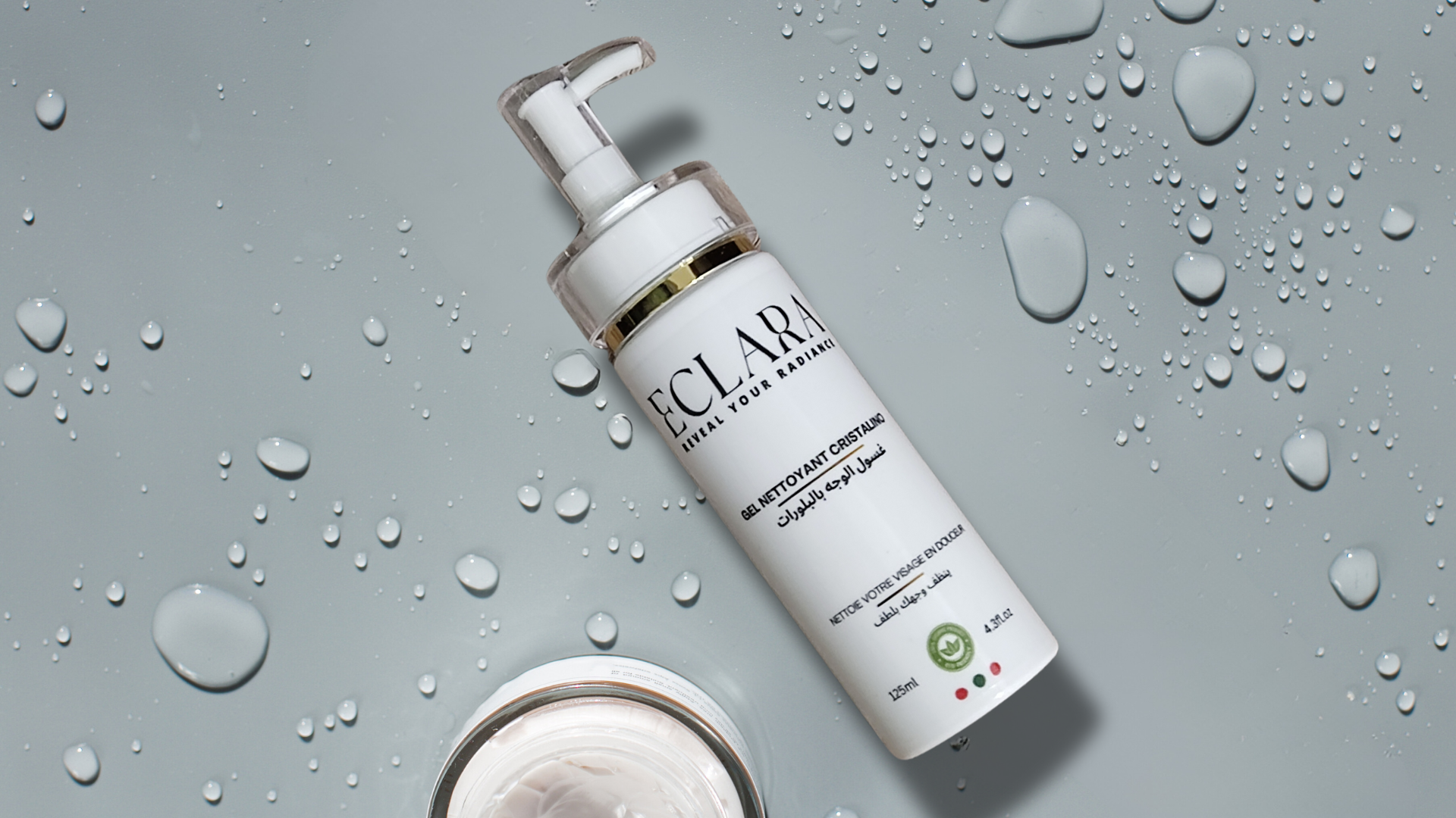 غسول الوجه بالبلورات