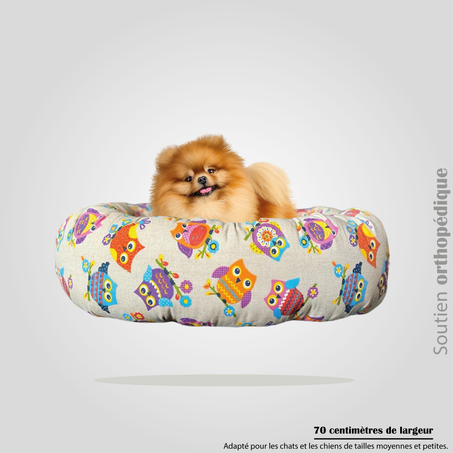 DONUT XL STANDARD EN LIN " HibouChic"