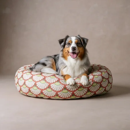 DONUT XXXL EN LIN "Rosé Riviera"