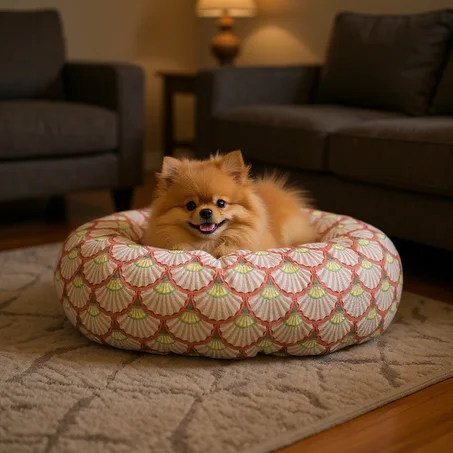 DONUT XL EN LIN " Rosé Riviera "