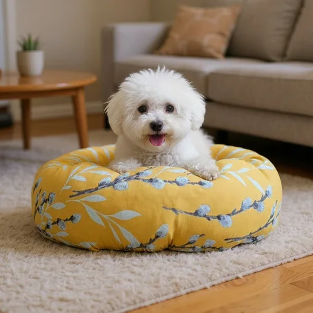 DONUT XL EN LIN " Golden Petal Majesty "