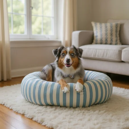 DONUT XXXL EN LIN "White Foam"