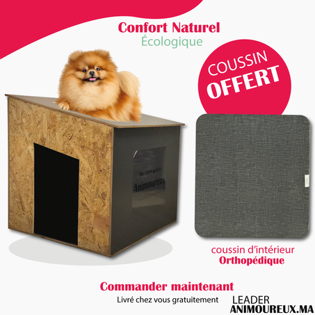 CAHUTE EN BOIS XL - H.60 x L.56 x l.60 cm