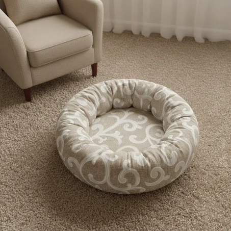 DONUT XXXL EN LIN " Golden Majesty "