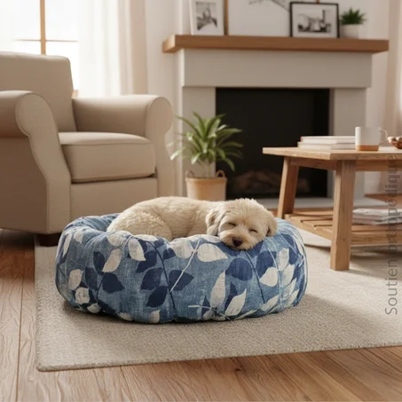 DONUT XL EN LIN " Blue Leaf SeaNest "