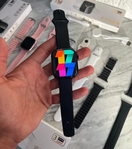 Smart Watch Serie9 + 3 ceintures( Qualite Comme Original )