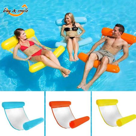 Hamac de plage et piscine gonflable flottant pliable, chaise, lit-balançoire pour loisirs aquatiques, jouet